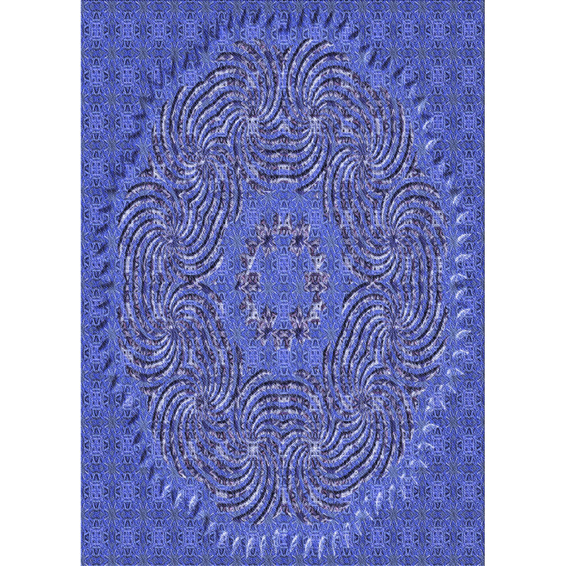 East Urban Home Geometric Wool Cornflower Blue Area Rug Wayfair
